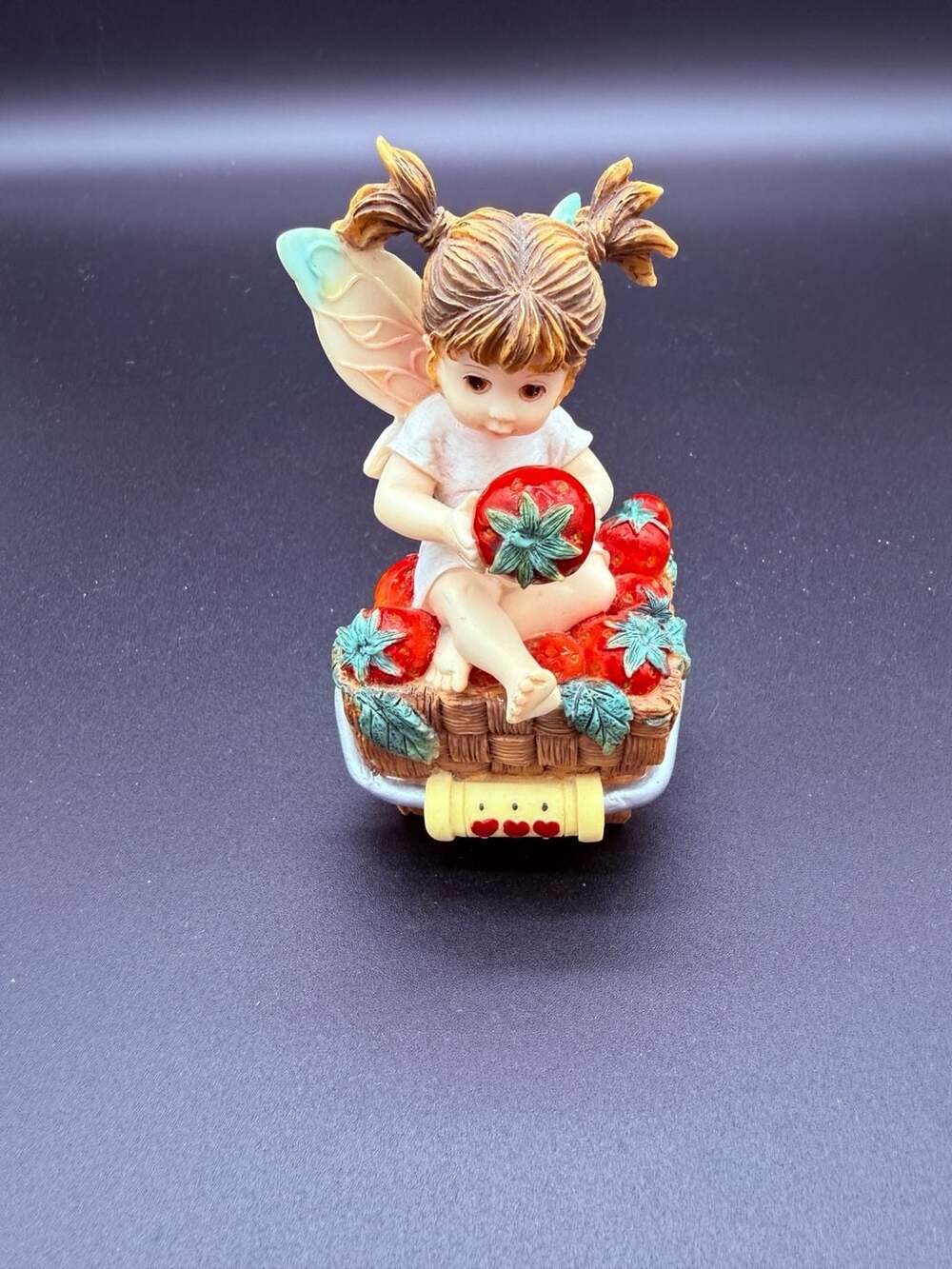 2003 Little Kitchen G.G. Santiago Fairy Figurine with Strawberries